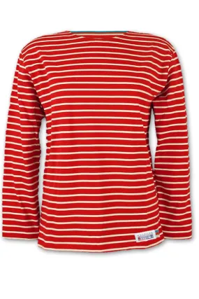 Breton Stripe Bordeaux Naturel Classic Shirt