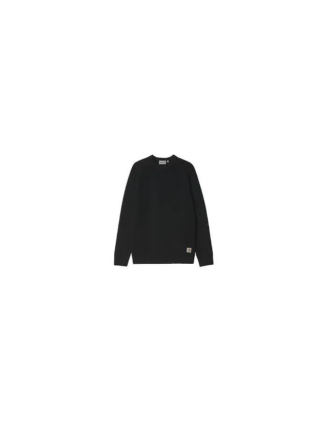 CARHARTT WIP ANGLISTIC SWEATER  SPECCKLED BLACK