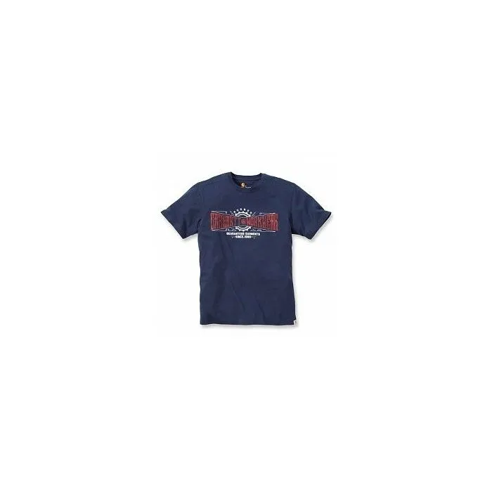 CARHARTT WORK CREW GRAPHIC TSHIRT NAVY M