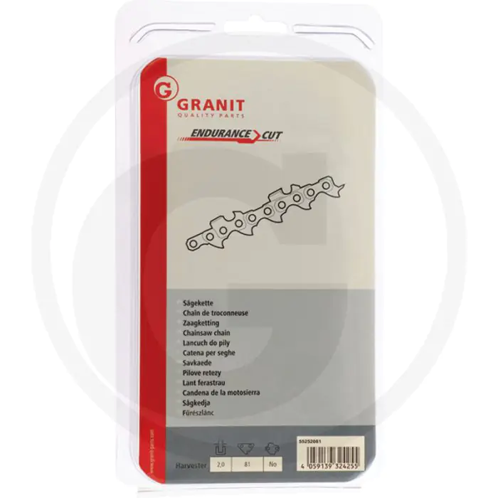 ENDURANCE CUT ZAAGKETTING HARVESTER, RONDE ZAAGTAND  AANTAL AANDRIJFSCHAKELS: 81