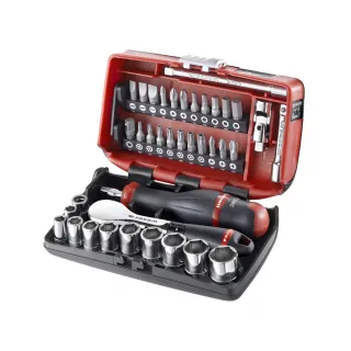 FACOM 38DELIGE ULTRA COMPACTE NANO DOPPENSET 1/4″ 6KANT HP RATEL R.181