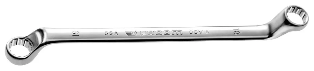 FACOM DUBBELGEBOGEN 12KANT RINGSLEUTEL 25×28 MM – 55A.25X28