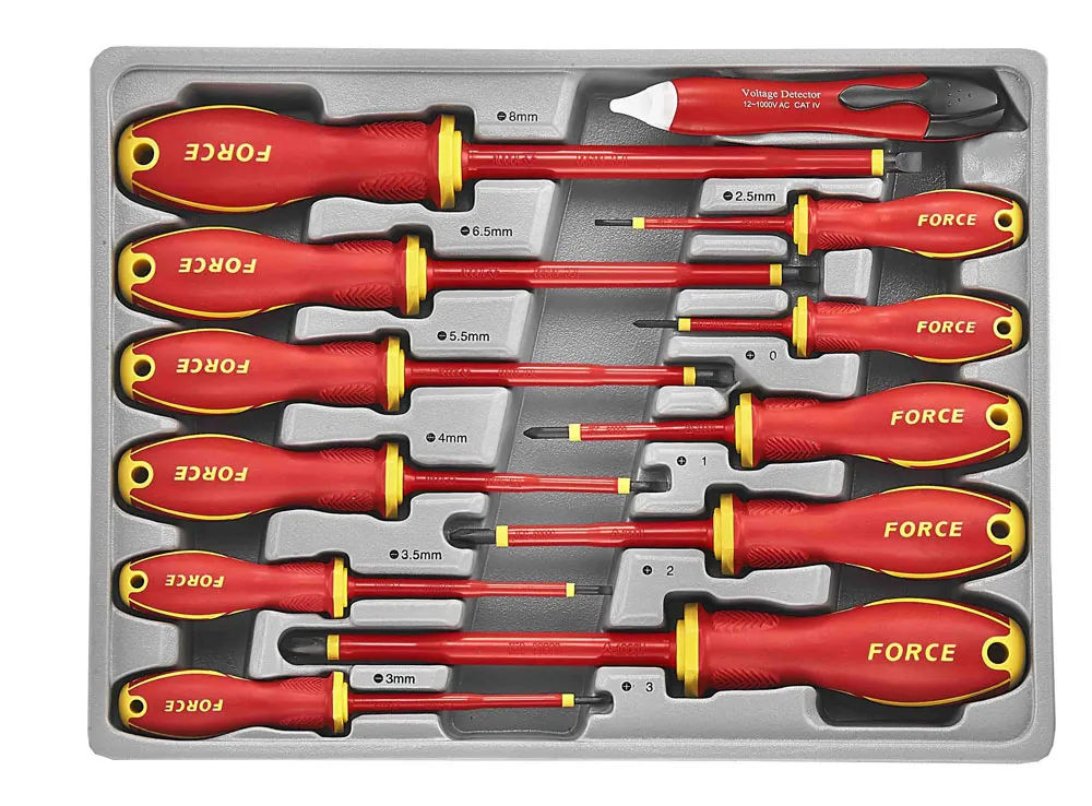 FORCE 2126 Schroevendraaiers Geïsoleerd 12 delig
