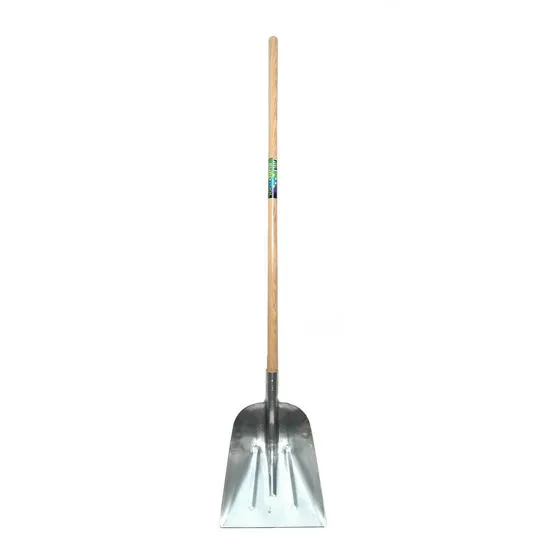 Graanschop MM aluminium ZONDER strip, met steel 130cm