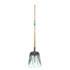 Graanschop MM aluminium ZONDER strip, met steel 130cm