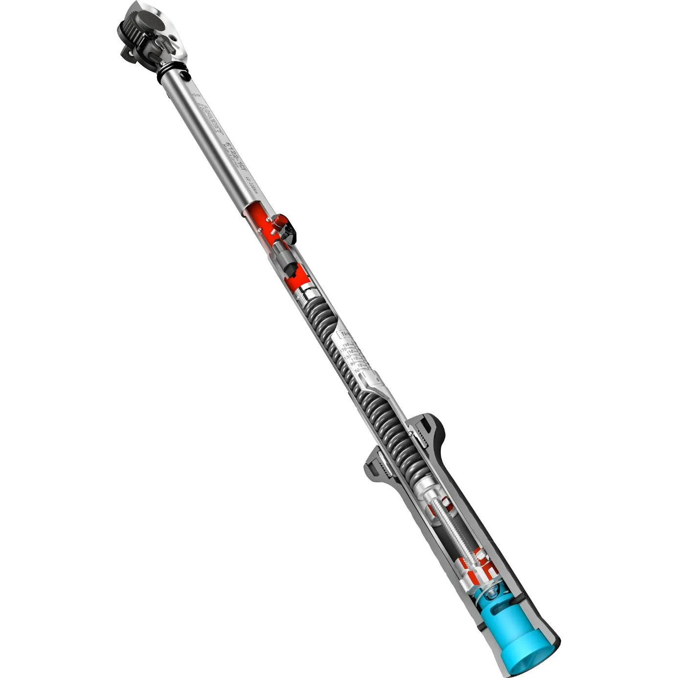HAZET 61081CTCAL MOMENTSLEUTEL  210NM  1/4''