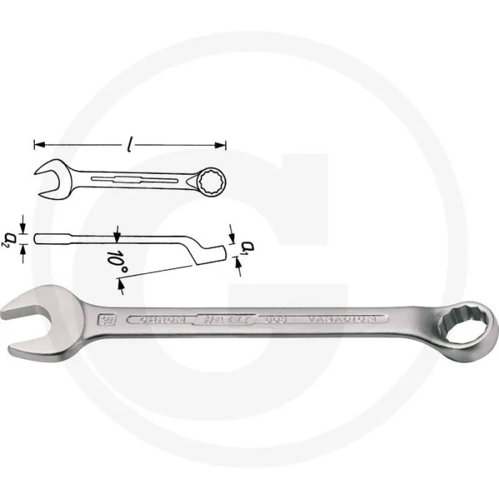 HAZET RINGSTEEKSLEUTEL 11MM, CHROOMVANADIUM, MADE IN GERMANY