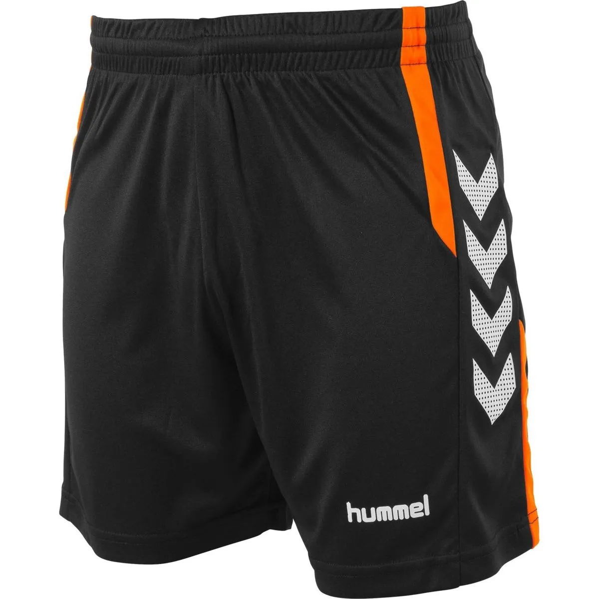 HUMMEL AARHUS SHORT KINDEREN  ZWART / FLUO ORANJE
