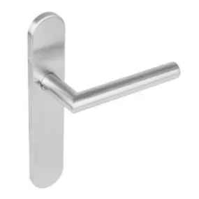 INTERSTEEL Gatdeel links 1297 Hoek 90°op verdekt schild blind met nokken 7mm RVS EN1906/4