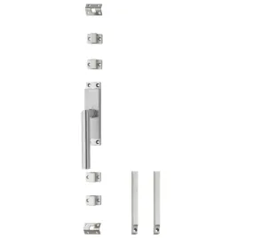 Intersteel Set kruk-espagnolet links Hoek 90° ø19mm incl stangenset 2x 1245mm rvs geborsteld