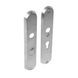 INTERSTEEL SKG3 NMVEILIGHEIDSCHILDEN DOORGAAND PROFIELCILINDERGAT 55MM MET KERNTREK BEVEILIGING RVS
