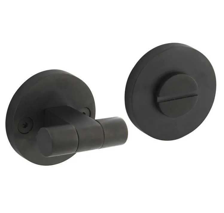 INTERSTEEL WCSLUITING 8 MM GRAND & JOHNSON (KNOP OP SCHROEFGAT ROZET) ø55X8MM PVD ZWART