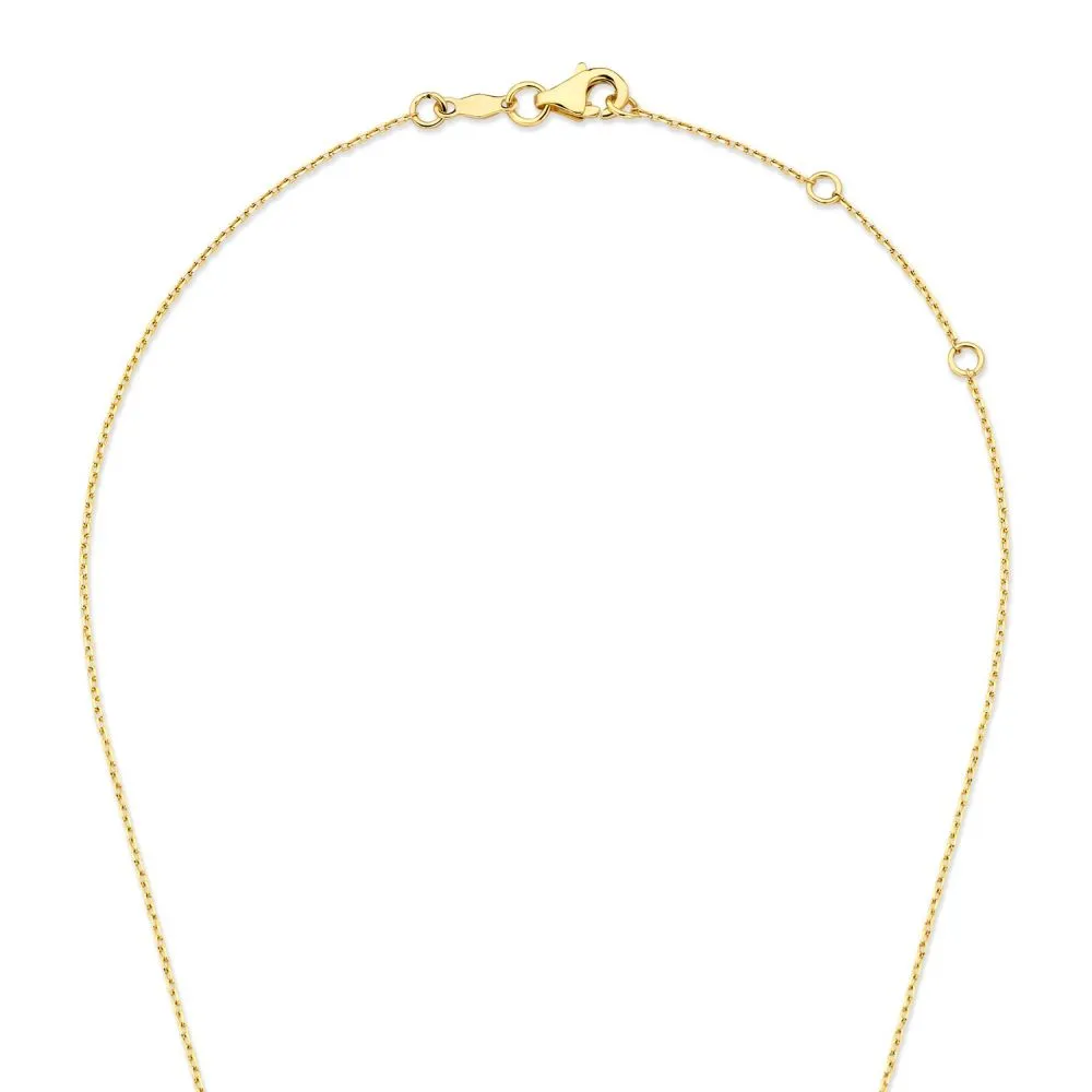 Isabel Bernard De la Paix Elena 14 karat gold necklace with diamond 0.10 carat