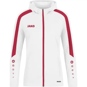 Jako Power Hoodie Dames - Wit / Rood