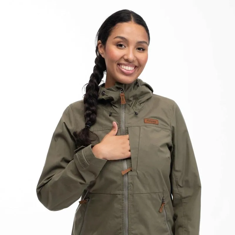 Jas Bergans Women Nordmarka Leaf Light Wind Jacket Green Mud