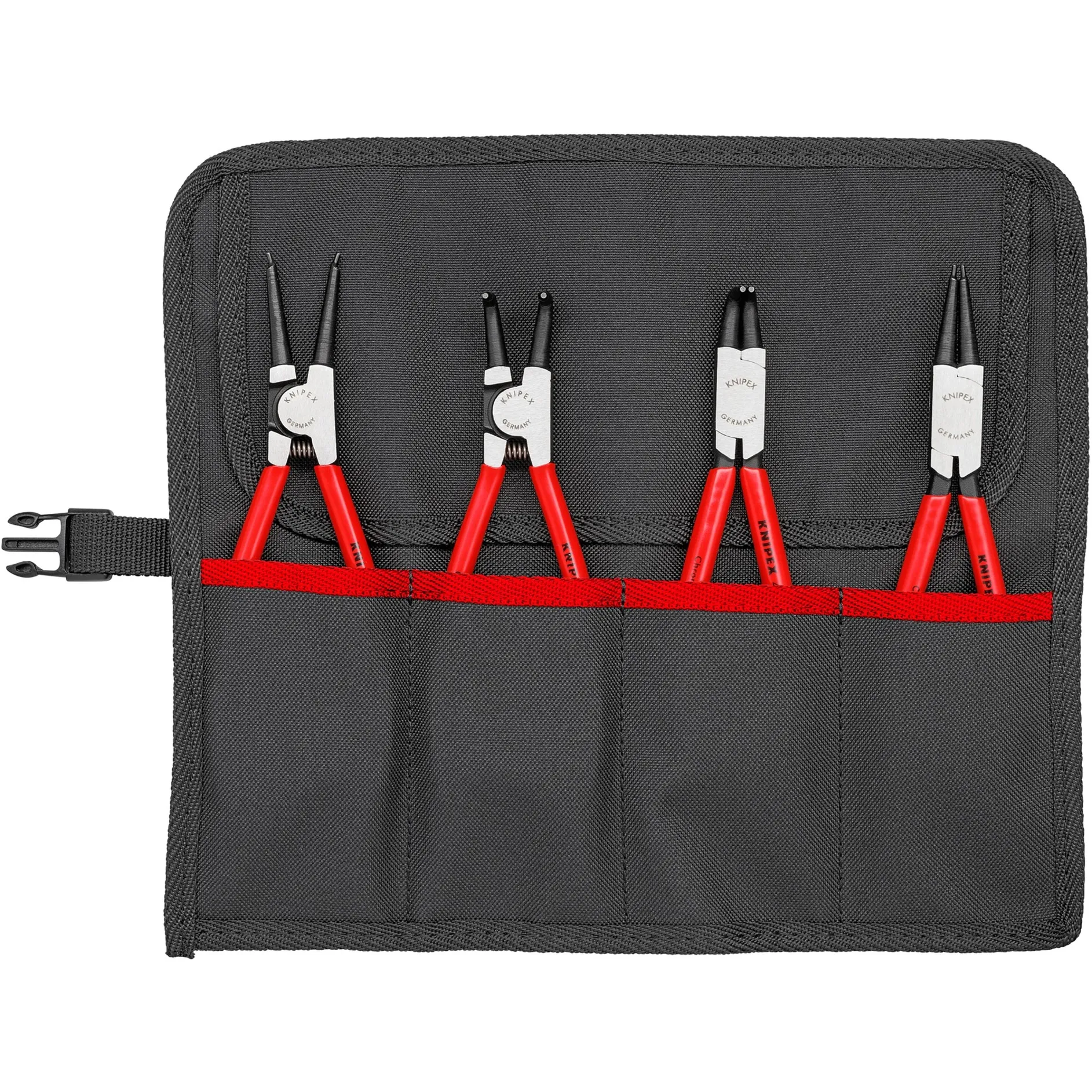 KNIPEX BORGVEERTANGENSET 001956 (ROOD/ZWART, 4DELIG)