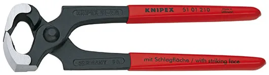 Knipex Hamerkoptang zwart geatramenteerd met kunststof bekleed 210 mm – 5101210
