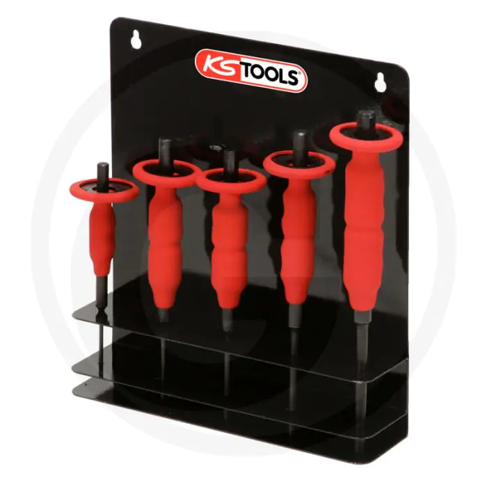 Ks tools pendrijfset met handbescherming, 5-delig - chrom vanadium, 240x65x253mm, 650g