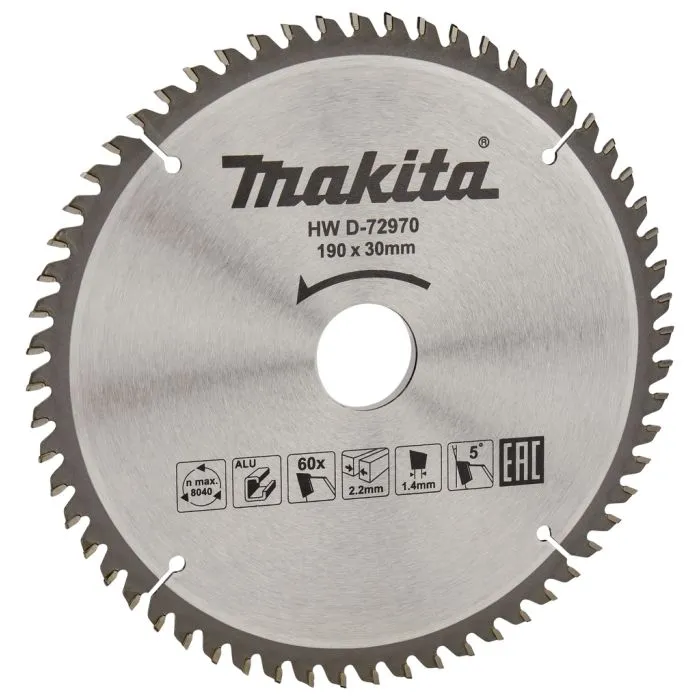 MAKITA D72970 CIRKELZAAGBLAD ALUMINIUM