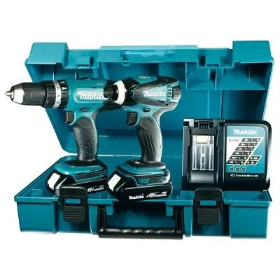 MAKITA DK1858 COMBISET 2DELIG  2X 18V 1,3AH + KOFFER