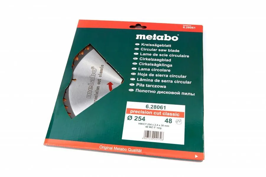 METABO 254 x 2,4 x 30 mm zaagblad voor hout