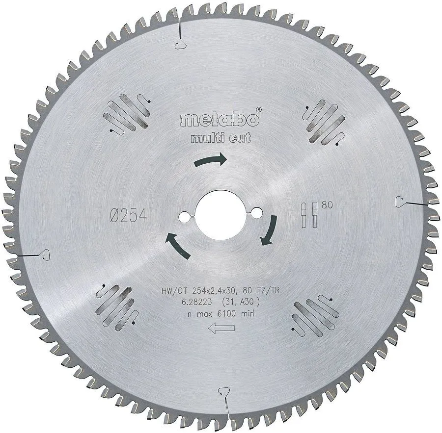 Metabo 628091000 multicut cirkelzaagblad 305 x 30 mm 96T
