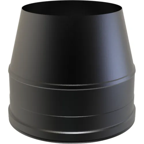 Nedco DW Ø 125 mm conisch eindstuk zwart