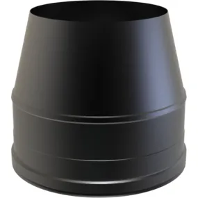 Nedco DW Ø 125 mm conisch eindstuk zwart