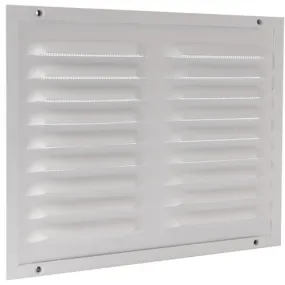 Nedco kaderrooster alum. 300 x 300 mm met gaas wit