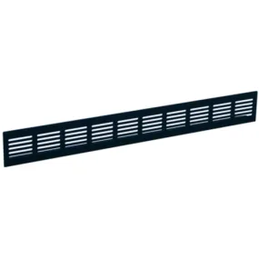 Nedco plintrooster alum. 2000 x 80 mm zwart