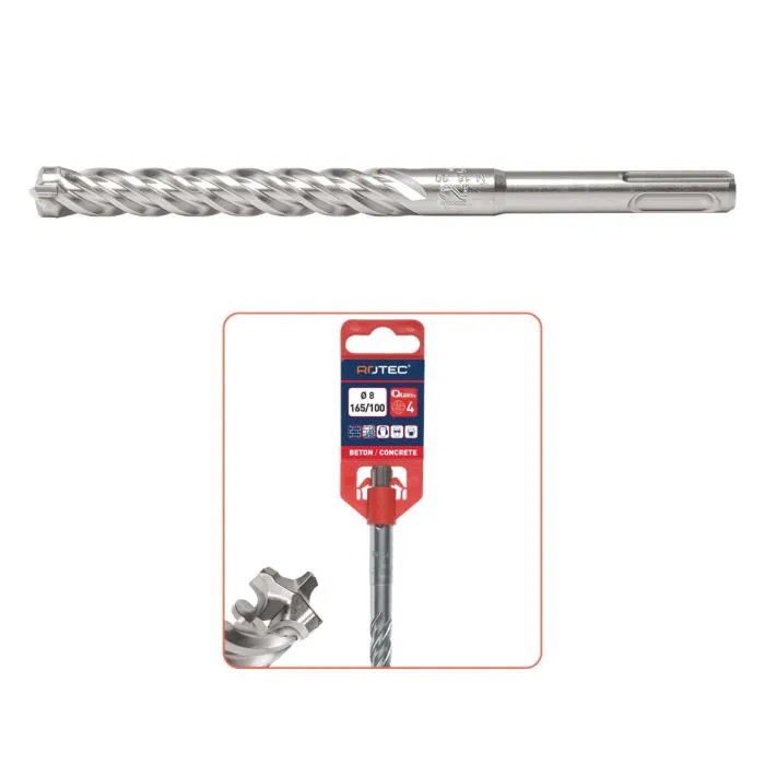 ROTEC HAMERBOOR SDS+ QUATTROX ø18,0X550/600