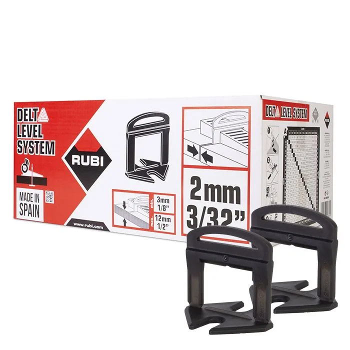 Rubi Levelling Clips 9600 stuks 2 mm