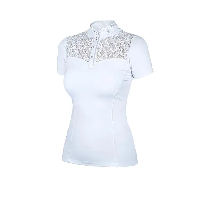 Showshirt Equestrian Stockholm Crystal Champion Wit