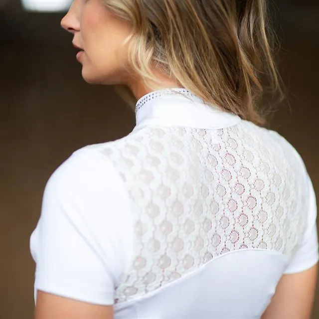 Showshirt Equestrian Stockholm Crystal Champion Wit