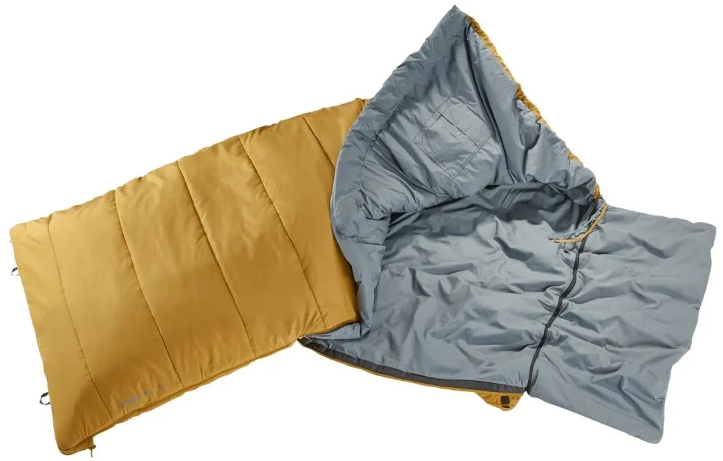 Slaapzak deuter Orbit SQ +6G Zip Left Caramel Teal