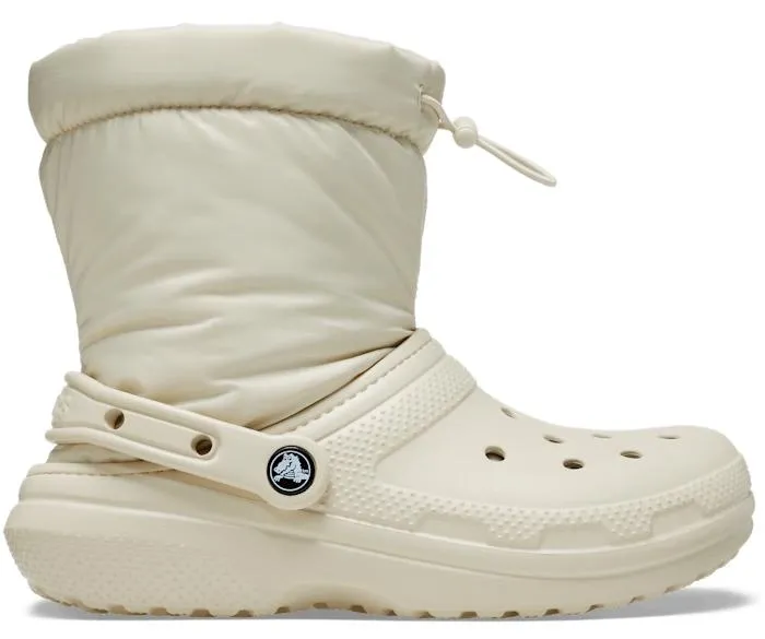Snowboot Crocs Unisex Classic Lined Neo Puff Boot Bone