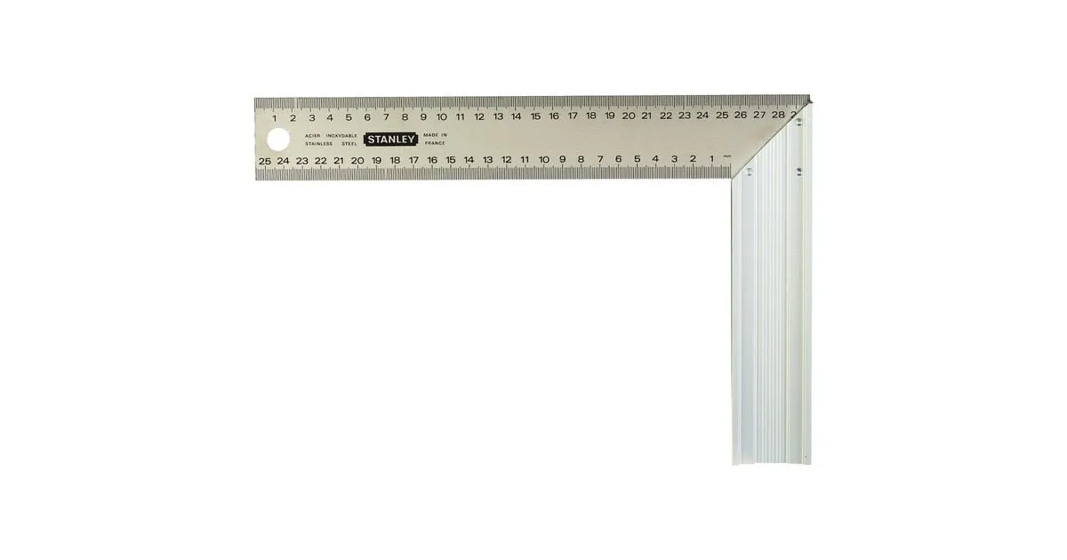 Stanley Winkelhaak met maatverdeling hoekmeter (250 x 140mm)
