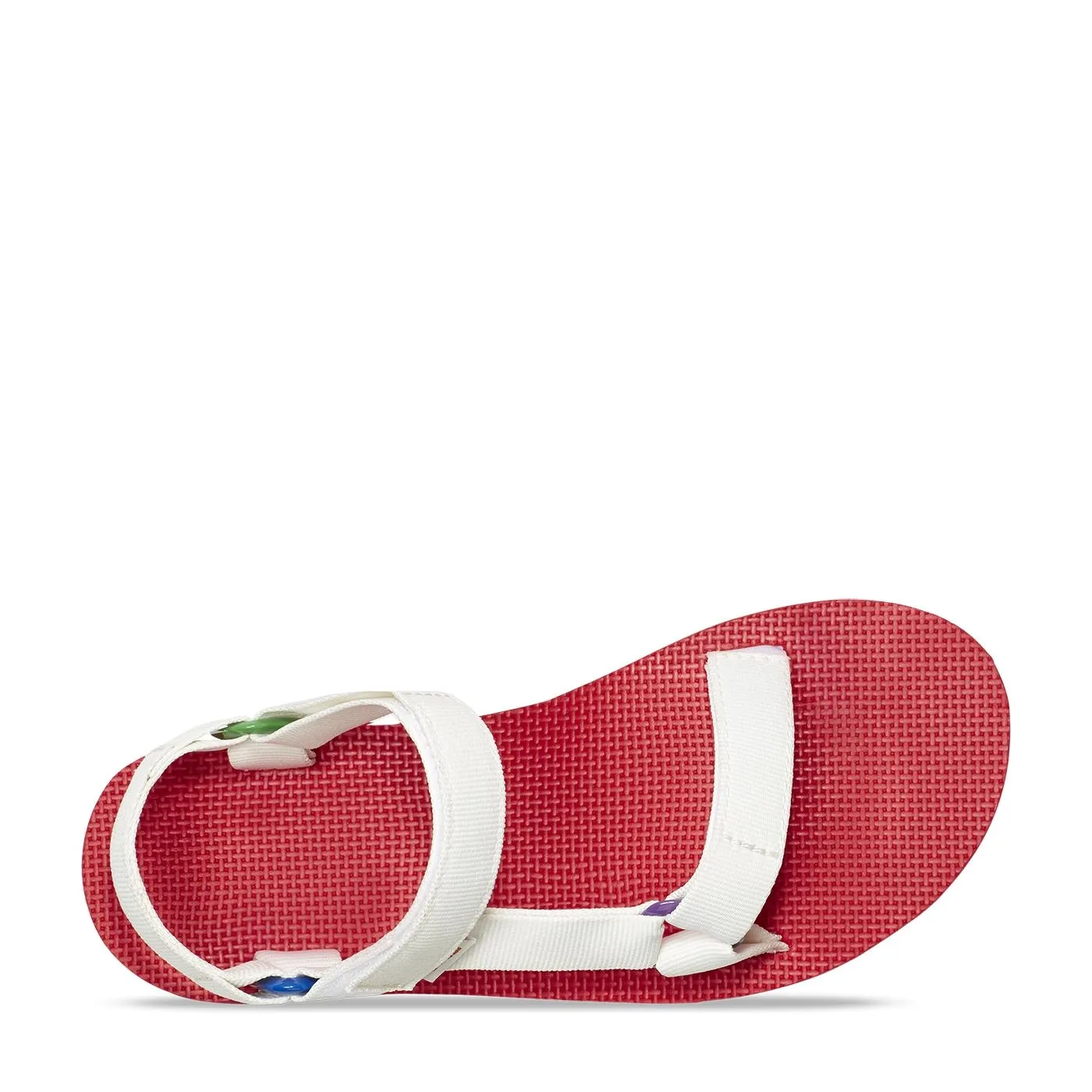 Teva Women Flatform Universal White Rainbow
