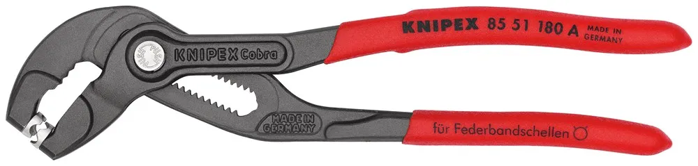 VEERBANDKLEMTANG TOTALE L 180MM CAPACITEIT MAX. 50MM HOOFD GRIJS GEFOSFATEERD KUNSTST MANTEL(NL+BE)